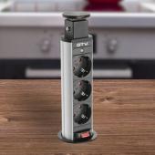 slika EL. UTIČNICA Ø60 3xŠUKO - SIVA EL. UTIČNICA Ø60 3xŠUKO - SIVA