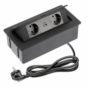 slika TELEBLOK - SOFT USB A+C CRNI TELEBLOK - SOFT USB A+C CRNI