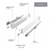 slika FIOKA AXIS PRO L-500 H=86MM - "NISKA" - BELA FIOKA AXIS PRO L-500 H=86MM - "NISKA" - BELA