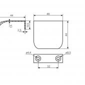 slika RUČICA FIORD C=32MM, BRUŠENO ZLATO RUČICA FIORD C=32MM, BRUŠENO ZLATO