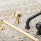 slika RUČICA DUGME NORD CRNA MAT RUČICA DUGME NORD CRNA MAT