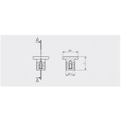 slika RUČICA DUGME SPOT INOX RUČICA DUGME SPOT INOX