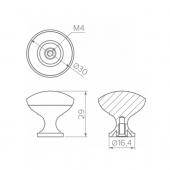 slika RUČICA DUGME TERNI ALU RUČICA DUGME TERNI ALU