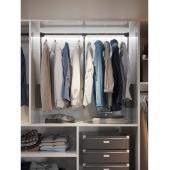 slika GARDEROBNI LIFT 8 kg 60-83 ANTRACIT RAM I BOČNI PVC POKLOPCI GARDEROBNI LIFT 8 kg 60-83 ANTRACIT RAM I BOČNI PVC POKLOPCI