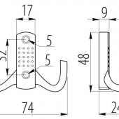 slika VEŠALICA K23 B CRNA VEŠALICA K23 B CRNA