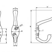 slika VEŠALICA MALAGA S C0 CRNA VEŠALICA MALAGA S C0 CRNA