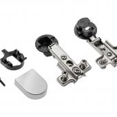 ŠARKA "GTV" ZA STAKLO KOLENASTA Fi 26 SA PLOČICOM I POKLOPCEM - sjaj