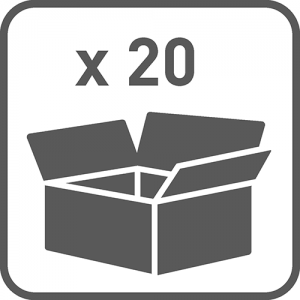 Transportno pakovanje 20 KONZOLA LUK 220x220mm - HROM - Transportno pakovanje 20