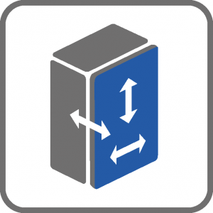3D podešavanje ŠARKA "GTV" 90° SA PLOČICOM I SA EURO VIJKOM - SLEPI UGAO - 3D podešavanje