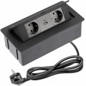 TELEBLOK - SOFT USB A+C CRNI